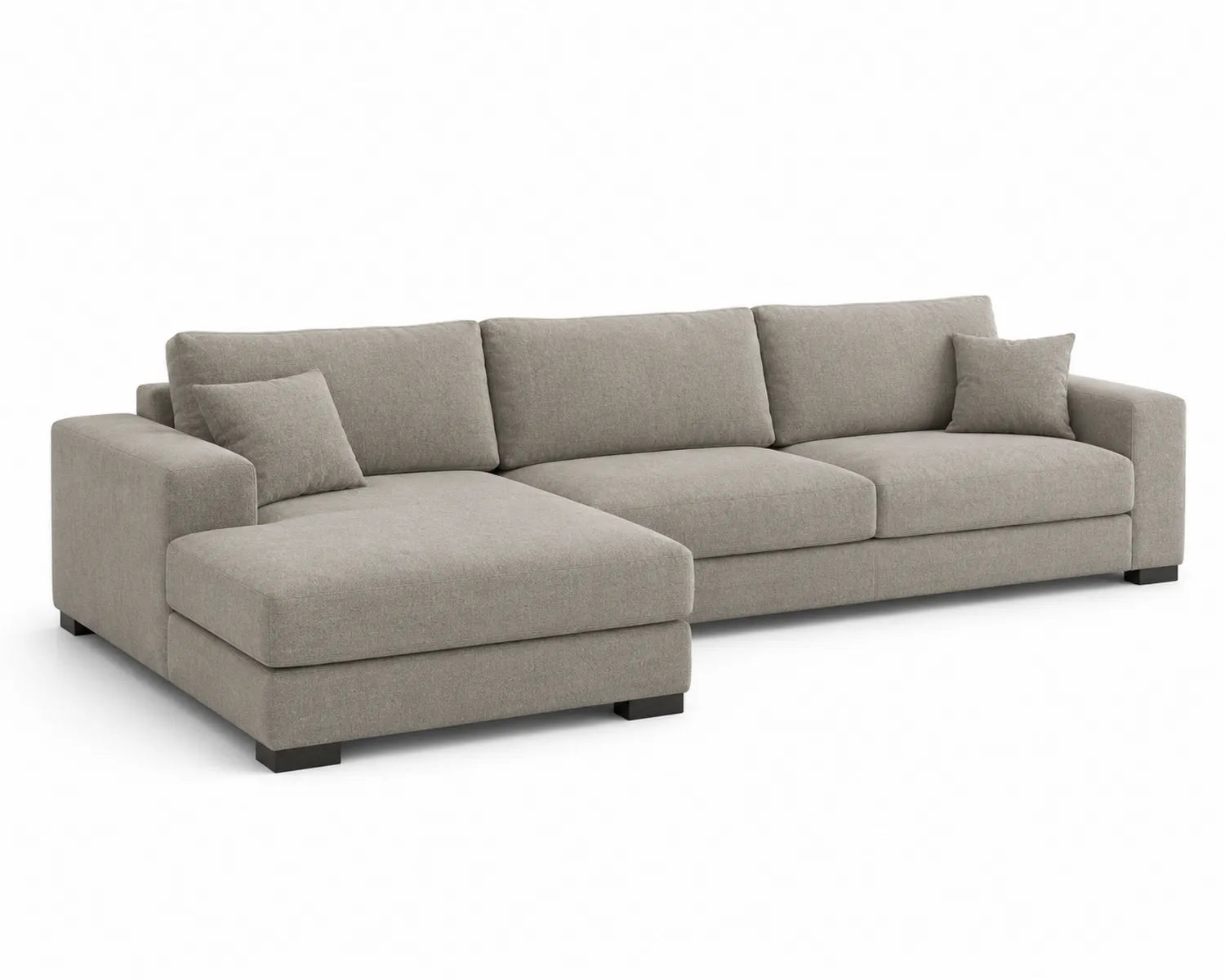 Canapé d'angle en tissu avec méridienne 280x160x85 cm